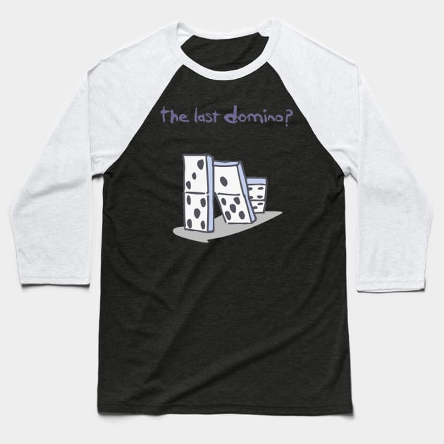 the last domino? vintage 80s Baseball T-Shirt by anubis official